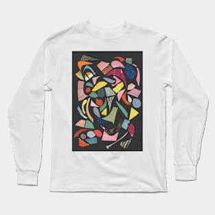 Black Terrazzo Long Sleeve T-Shirt